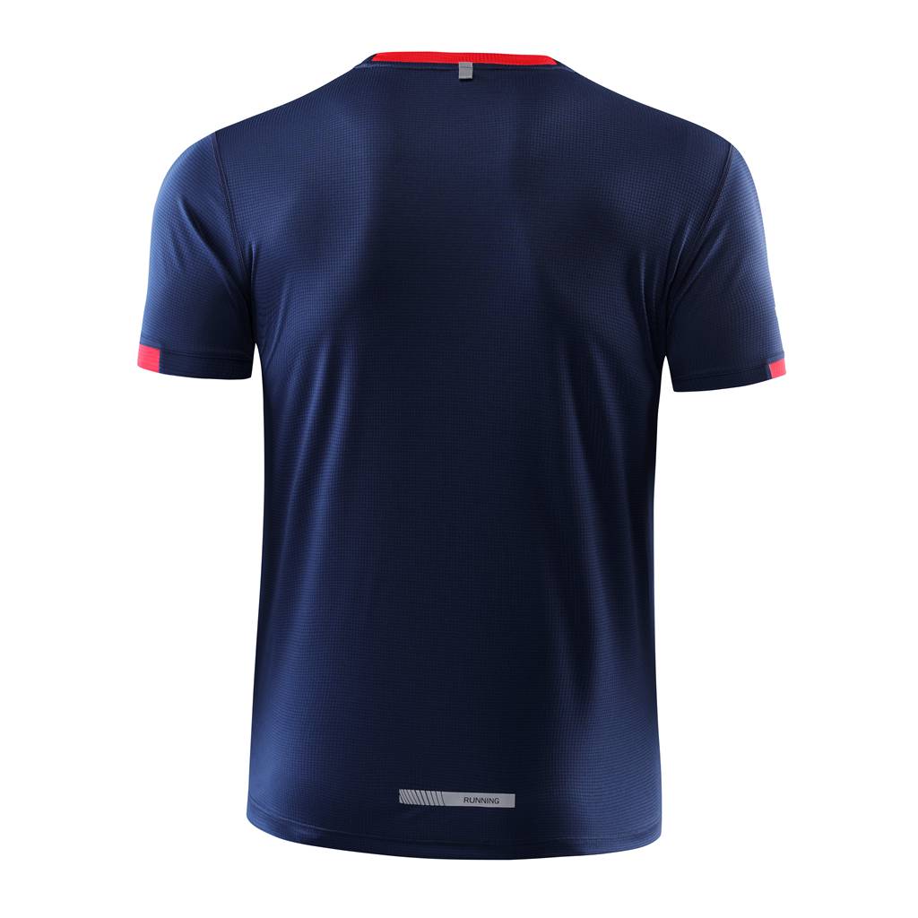 春夏新品 圓領(lǐng)短袖T恤 時尚運動文化衫 黑色 3D效果圖